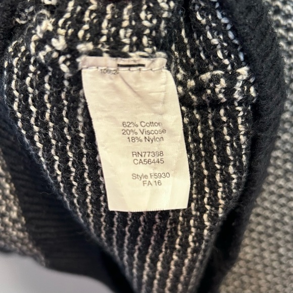 Madewell Riverside Black White Dot Weave Pullover Sweater Size M - Picture 8 of 8